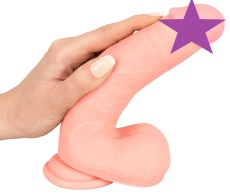 Medical Silicone - Dildo w Balls 20cm photo
