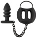 Black Velvets - Ball Cage w Butt Plug photo