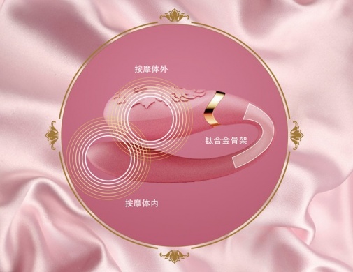 Zalo - Fanfan可實體搖控 & APP控制情侶套裝振動器 - 粉紅色 照片