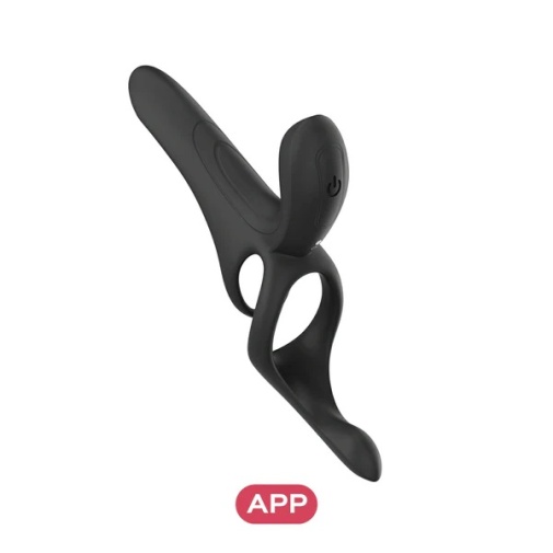 Honey Play Box - Pleasure Pivot App 智能遙控情侶共振震動器 - 黑色 照片