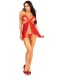 Leg Avenue - No Secrets Lace Babydoll - Red - S photo-4