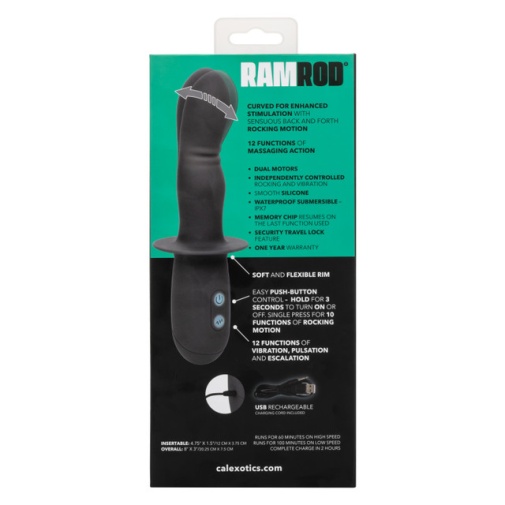 CEN - Ramrod Rocking Vibro Dildo - Black photo