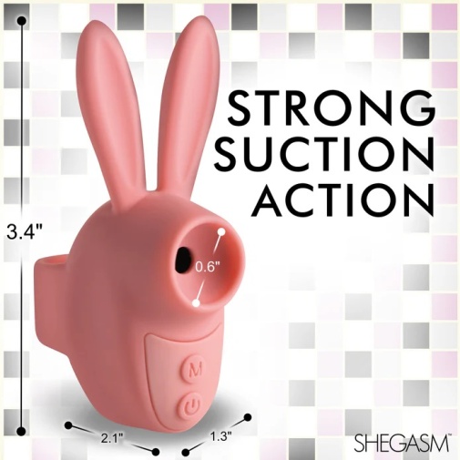 Inmi - Shegasm Sucky Bunny Clit Stimulator - Pink photo