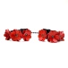 Liebe Seele - Flower Rhythm Hand Cuffs - Black/Red photo