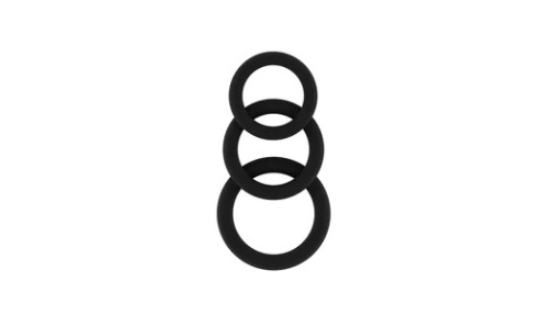 Sono - #25 阴茎环3件装 - 黑色 照片