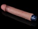 Lovetoy - 9" 超柔软仿真震动假阳具 - 啡色 照片-9