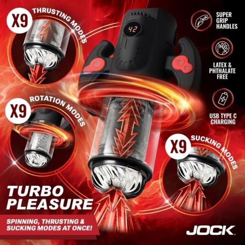 Jock - 最強馬力迴旋抽插吸啜電動自慰器 照片