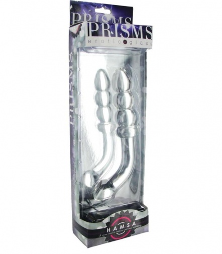 Prisms Erotic Glass - Hamsa G-Spot Wand - Clear photo