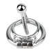 FAAK - Chastity Cage w Urethral Plug - Silver photo-12