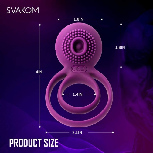 SVAKOM - Tammy 震動環 - 紫色 照片