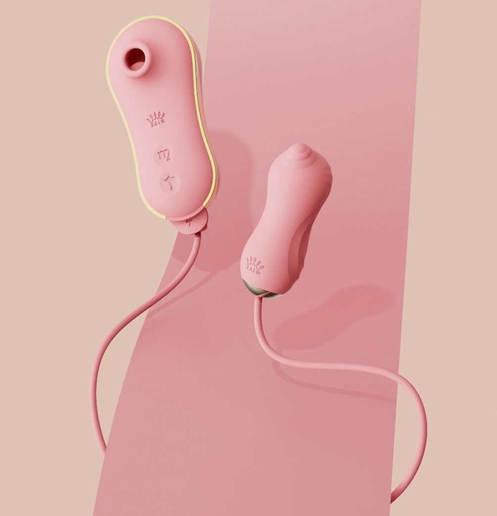 Inspired by unicorns in mythology, they symbolize purity, no... Zalo - Unicorn APP Massager Set - Strawberry Pink photo-5