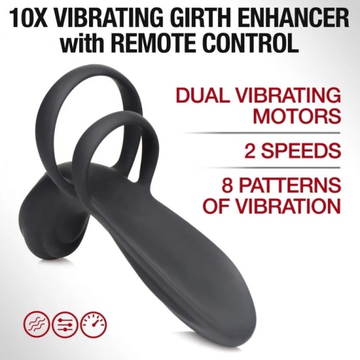Trinity Vibes - Vibro Girth Enhancer - Black photo