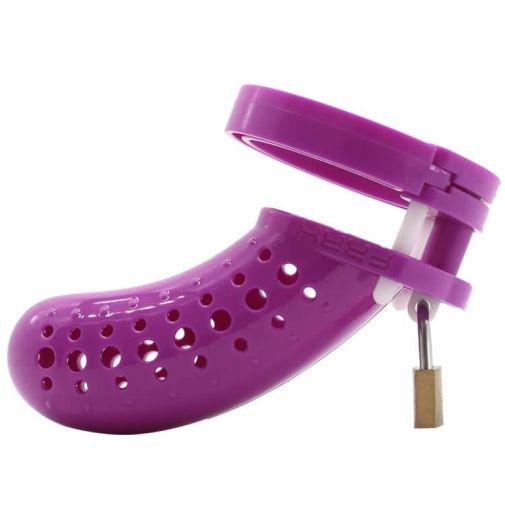 FAAK - Plastic Chastity Cage 23 - Purple photo