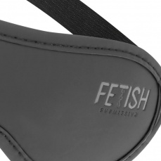 Fetish Submissive - 純素皮革眼罩 II - 黑色 照片