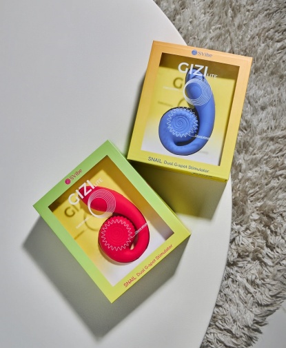 SVibe - 蝸牛系列 Gizi Lite 迷你雙頭震動器 - 紅色 照片