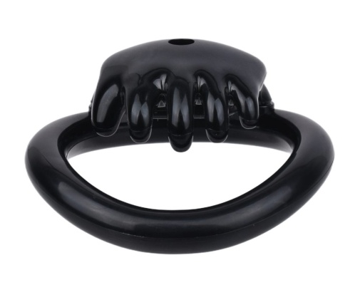 FAAK - Hand Shaped Resin Chastity Cage - Black photo