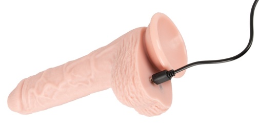 Medical Silicone - 推撞仿真陽具震動棒 - 肉色 照片