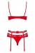 Obsessive - Heartina 3件套裝 -  紅色 - L/XL 照片-9