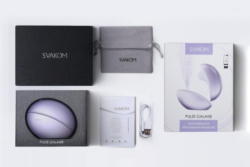 SVAKOM - Pulse Galaxie APP Stimulator w Projector - Metal Lilac photo