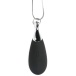 Charmed - 10X Vibro Teardrop Necklace - Black photo
