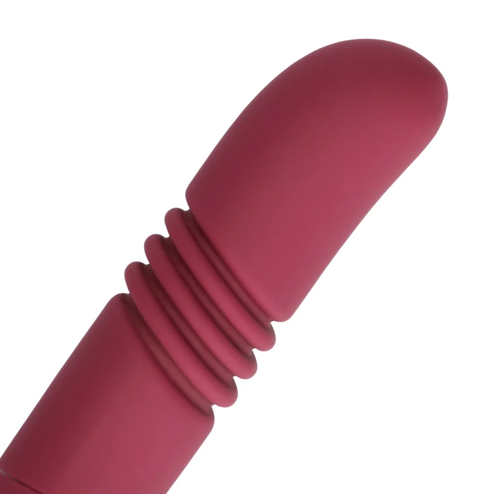 This Double-Sided Thrusting Vibrator is designed to provide ... Loveline - Double Sided Thrusting Vibrator - Red photo-5
