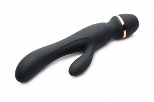 Inmi - Shegasm Supreme 3-in-1 Silicone Stimulator - Black photo