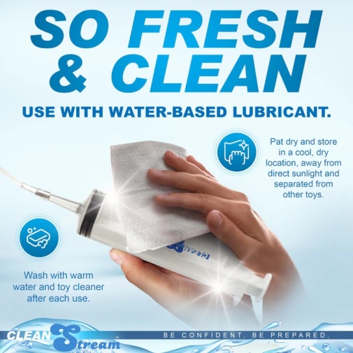 CleanStream - 灌腸及補充潤滑 注射器三件套裝 照片