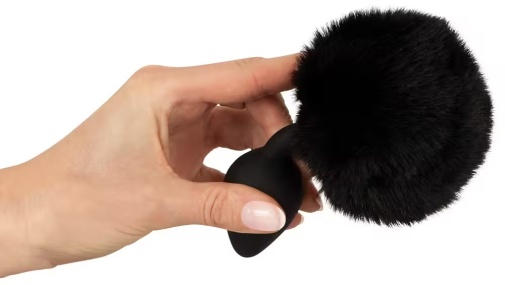 You2Toys - Fluffy Tail Plug M - Black photo