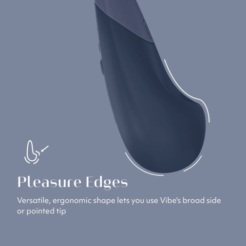 Womanizer - Vibe UltraWave 靜音振動陰蒂按摩器 - 深藍 照片