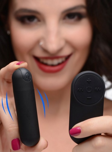Bang! - 21X Vibro Bullet w Remote - Black photo