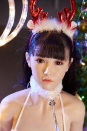 Sakura 聖誕氛圍巨乳日系少孩 D罩杯  金屬靈活骨架超柔軟矽膠仿真性愛娃娃 160cm 照片