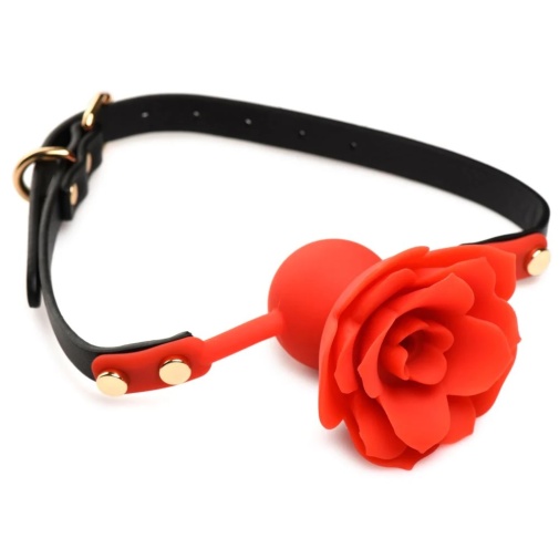 Master Series - Blossom Rose Gag - Red photo