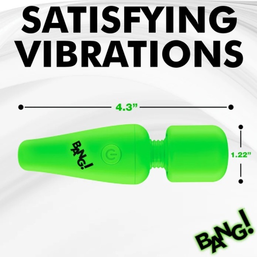 Bang! - 10X Glow Mini Wand Massager - Green photo