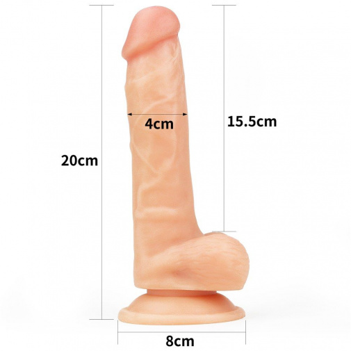 Lovetoy - 8" The Ultra Soft Dude Long - Flesh photo
