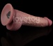 Lovetoy - 8.5'' 雙層柔軟震動假陽具 - 肉色 照片-11
