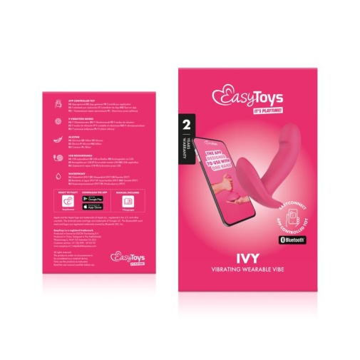 Easytoys - Ivy APP EasyConnect Wearable Vibe - Pink photo