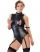 Ohyeah - Open Bust Restraint Teddy - Black - XL photo