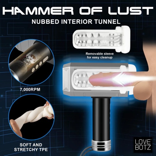 LoveBotz - Thunder Stroker - White photo
