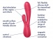 Satisfyer - Mono Flex 兔子按摩棒 - 红色 照片-5