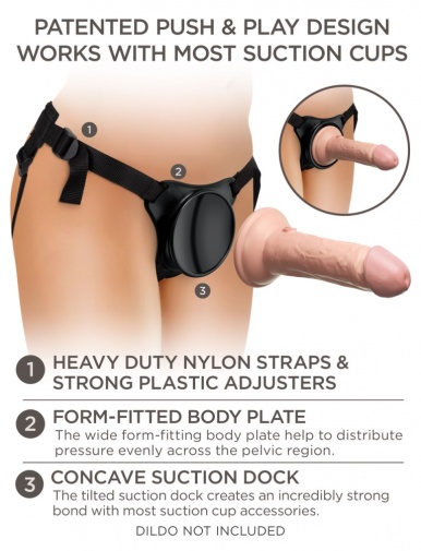 King Cock - Beginners Body Dock Harness - Black photo