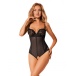 Obsessive - Serena Love Crotchless Teddy - Black - XL/XXL photo