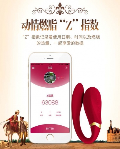 Zalo - Fanfan可實體搖控 & APP控制情侶套裝振動器 - 粉紅色 照片