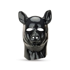 Prowler - Latex Pig Hood - Black photo