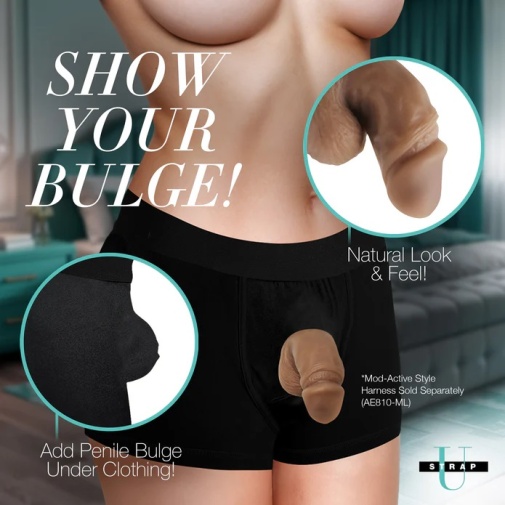 Strap U - Uncut Packer 3.6" 软身仿真假阳具 - 肉色 照片
