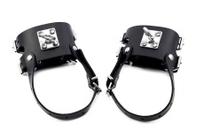 Kiotos - Leather Foot Restraints - Black photo