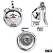 FAAK - Cat Chastity Cage - Silver photo-13