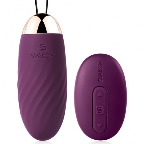 SVAKOM - Elmer Remote Control Egg Vibrator - Violet photo