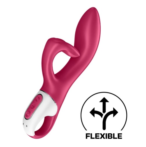 Satisfyer - Embrace Me 兔子震動棒 - 莓紅色 照片