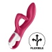 Satisfyer - Embrace Me 兔子震動棒 - 莓紅色 照片-3
