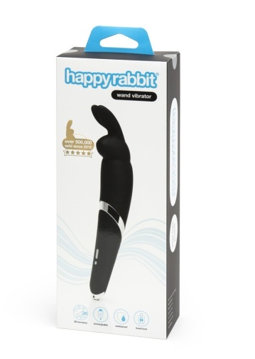 Happy Rabbit - Wand Vibrator - Black photo